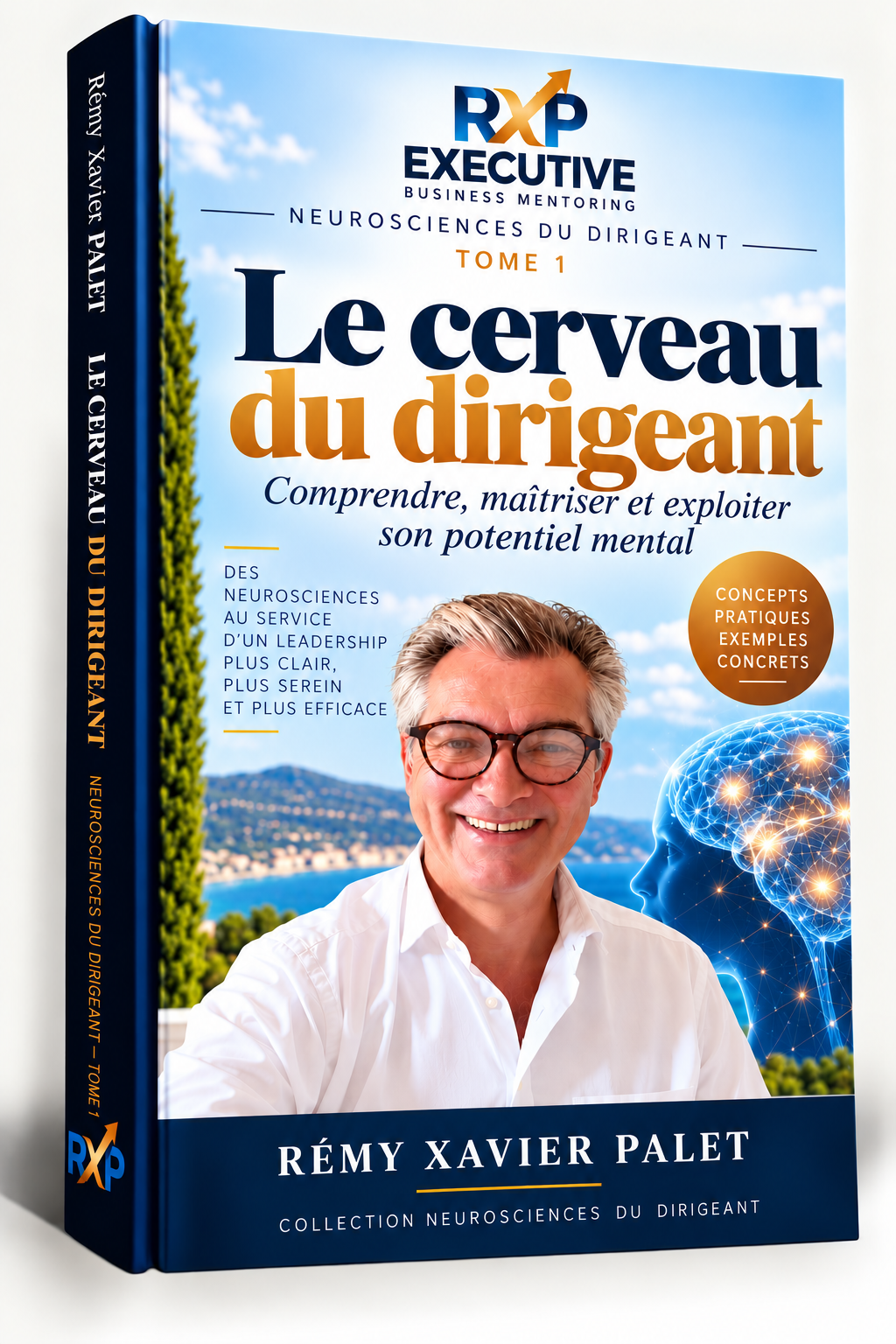 Couverture 3D — Le cerveau du dirigeant — Tome 1