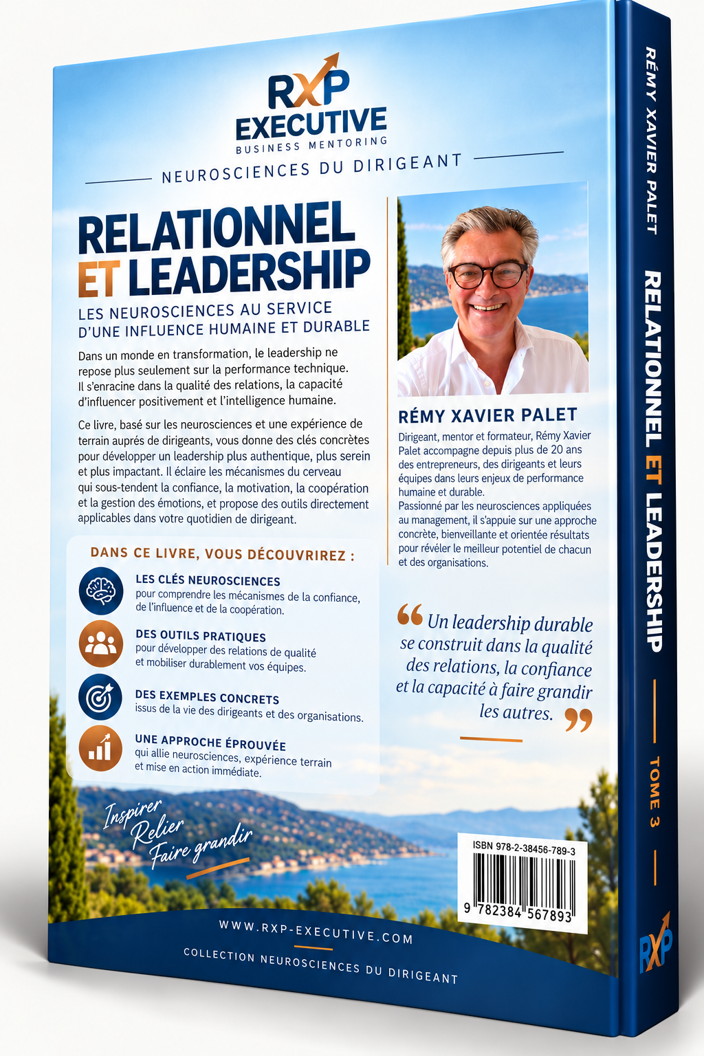 Quatrième de couverture 3D — Relationnel et leadership — Tome 5
