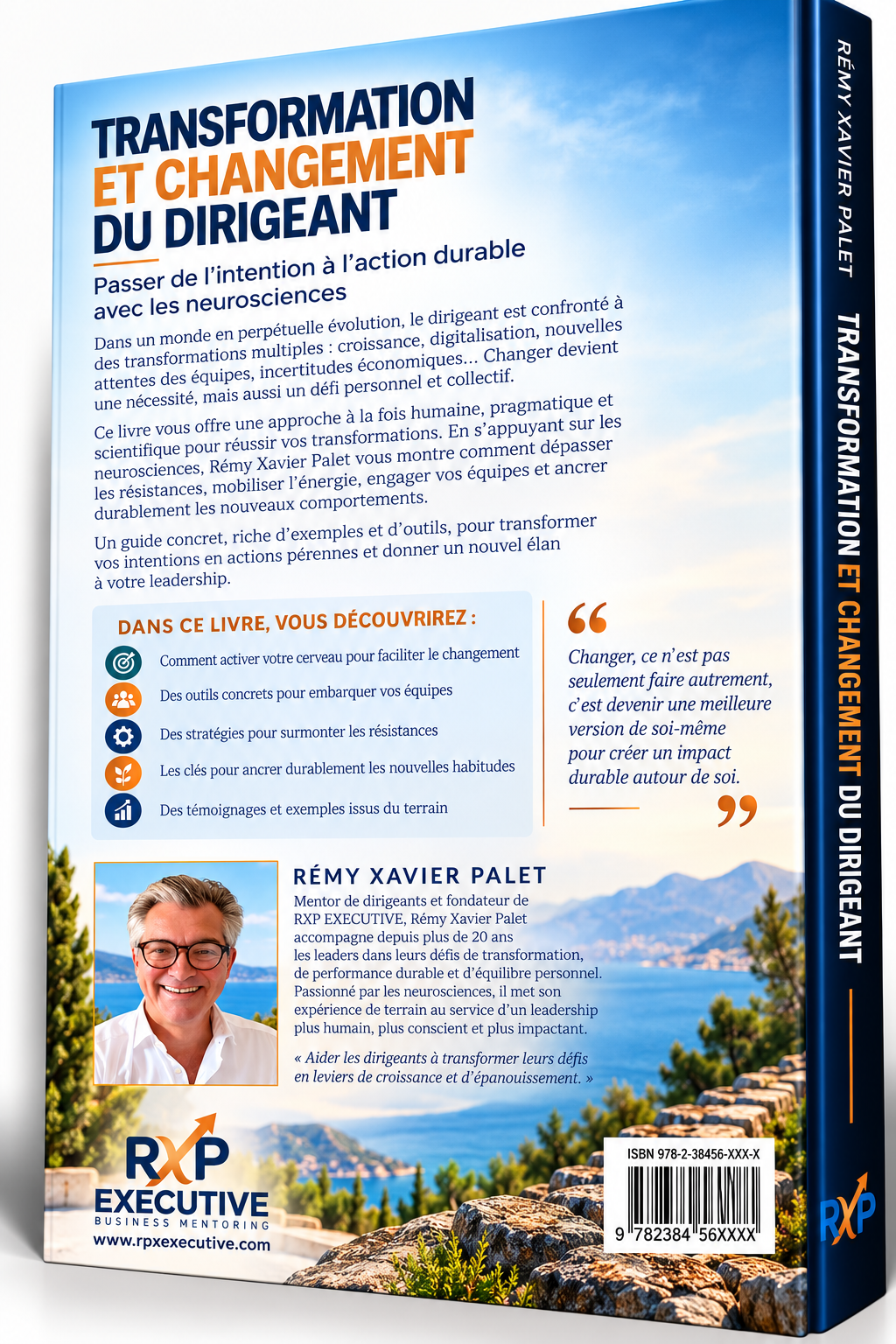 Quatrième de couverture 3D — Transformation et changement du dirigeant — Tome 9