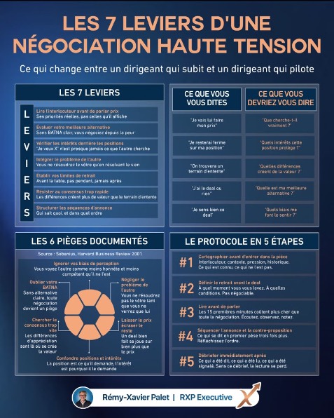 Les 7 leviers d’une négociation haute tension
