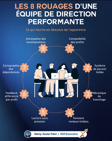 Les 8 rouages d’une équipe de direction performante