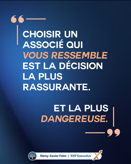 Choisir un associé qui vous ressemble