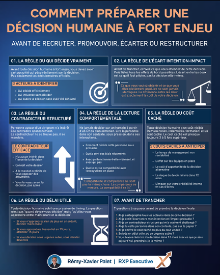 Comment préparer une décision humaine à fort enjeu