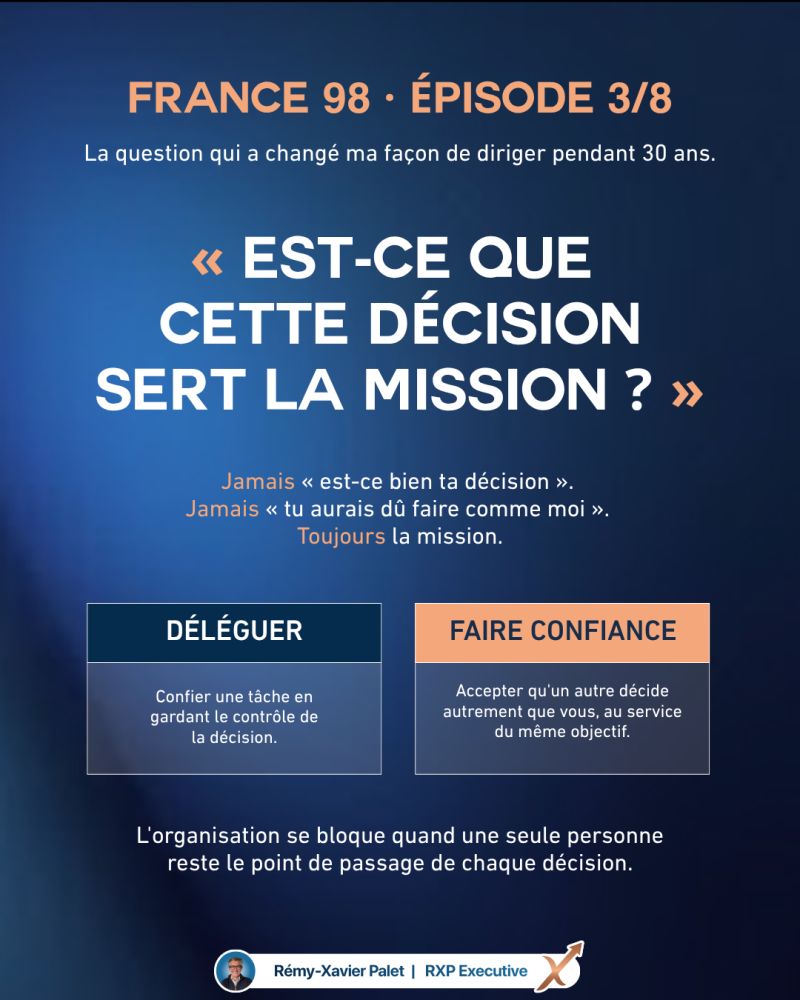 France 98 — Est-ce que cette décision sert la mission ?
