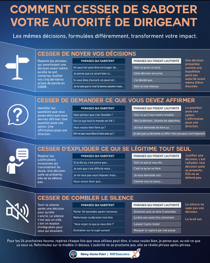 Comment cesser de saboter votre autorité de dirigeant