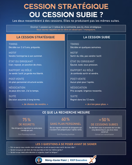 Cession stratégique ou cession subie ?